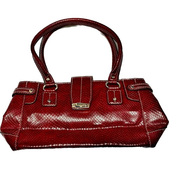 Liz Claiborne Red PVC Hand Shoulder Bag - Picture 1 of 13